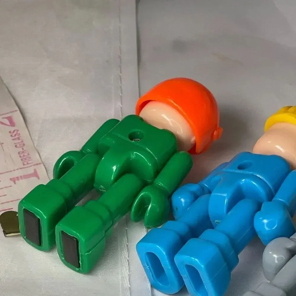 3Vintage Playmobil Construction worker Figures.